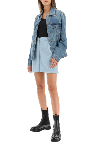 Shop Apc Alis Wool Miniskirt In Light Blue