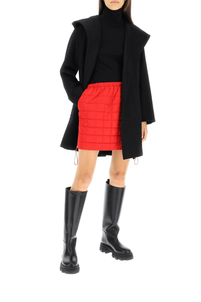 Shop Max Mara Quilted Mini Skirt In Red