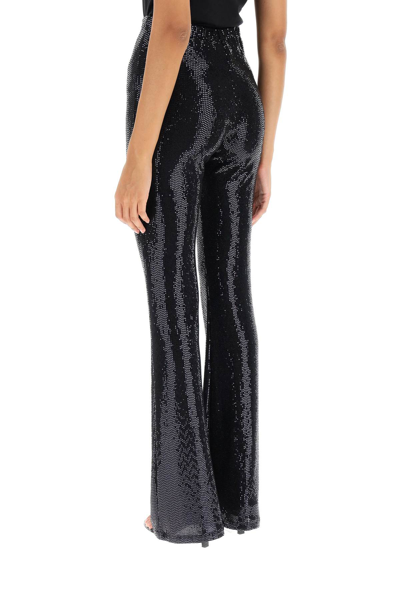 Shop Msgm Sequined Pants In Black