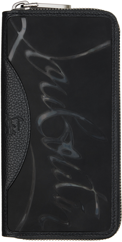 Shop Christian Louboutin Black Panettone Wallet In Cm53 Black/black