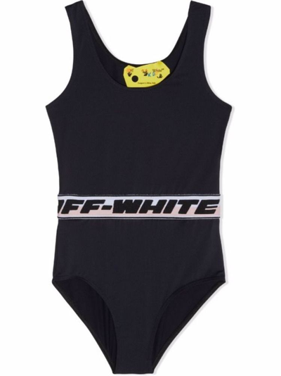Shop Off-white Girls Black Polyester One-piece Suit