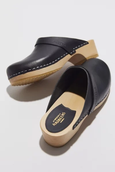 Shop Swedish Hasbeens Husband Clog In Black