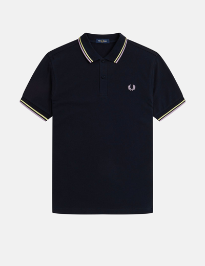 Støt beviser fattigdom Fred Perry Twin Tipped Polo T Shirt Navy In Blue | ModeSens