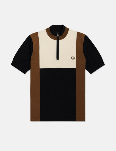 Fred Perry Knitted Cycling Top In Black | ModeSens