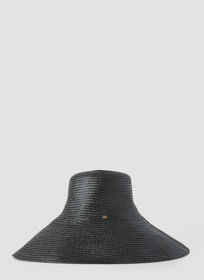 Shop Flapper Lauren Hat Bag In Black