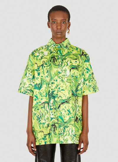 Shop Ninamounah Broke Shirt In Green