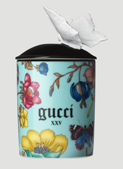 Shop Gucci Flora Butterfly Candle In Multicolour