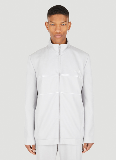 Shop Martine Rose Tailored Track Jacket In Grey