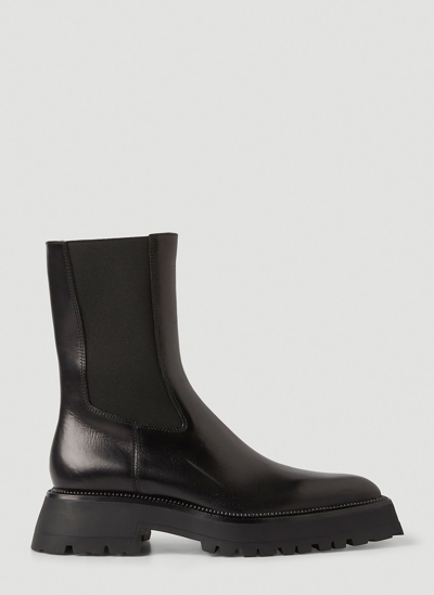 Shop Alexander Wang Presley Mid Heel Boots In Black