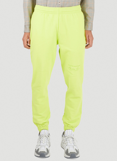 Martine Rose Elasticated-waistband Track Pants In Yellow