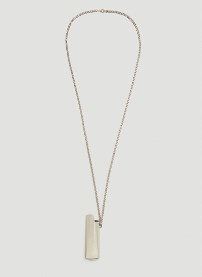 Shop Alyx Lighter Case Necklace In Silver