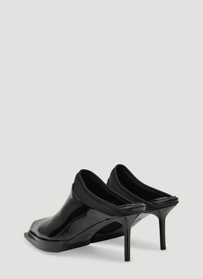 Shop Alyx Leather Heeled Mules In Black