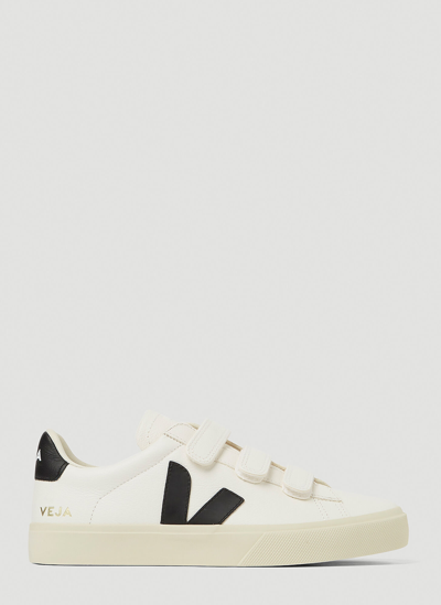 Shop Veja Recife Leather Sneakers In White