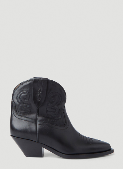 Shop Isabel Marant Étoile Dohee Ankle Boots In Black