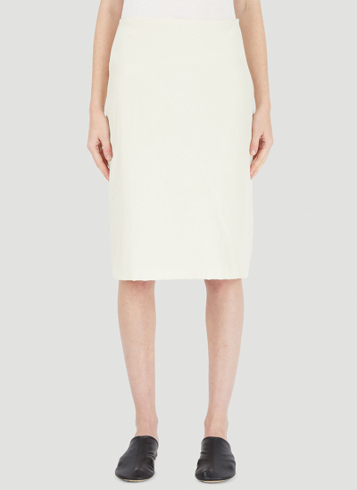 Shop Lemaire High Waist Skirt In White