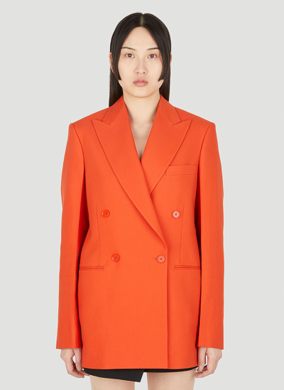 Shop Stella Mccartney Oversized Double-breasted Blazer In Red