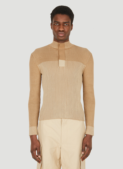 Shop Jacquemus La Maille Cedra Sweater In Beige