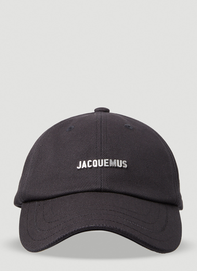 Shop Jacquemus La Casquette Rond Baseball Cap In Black
