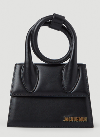 Shop Jacquemus Le Chiquito Noeud Handbag In Black
