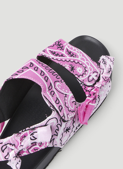 Shop Arizona Love Apache Bandana Sandals In Pink