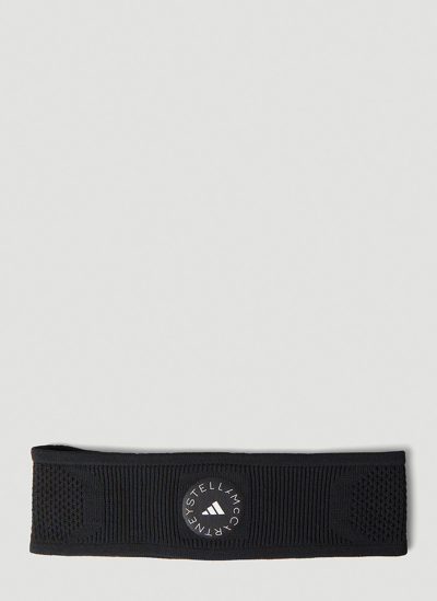 Shop Adidas By Stella Mccartney Logo Headband In Black