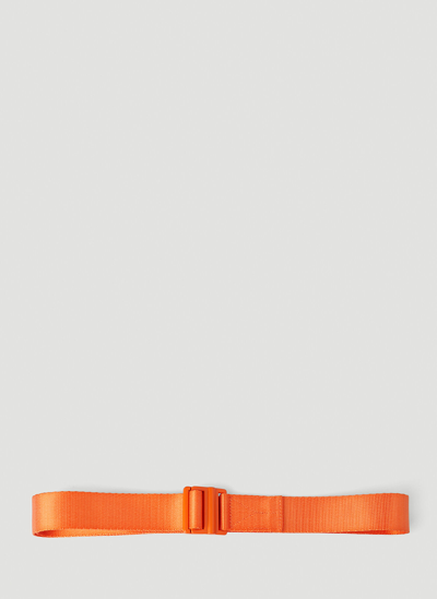 Shop Y-3 Logo Belt In Orange