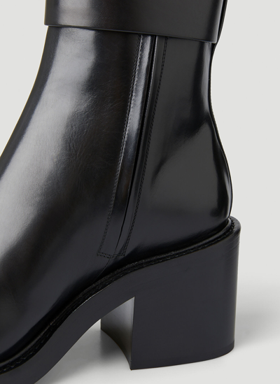 Shop Burberry Tb Ankle Boots In Black