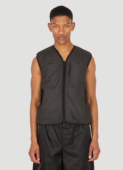 Shop Soulland Clay Sleeveless Jacket In Black