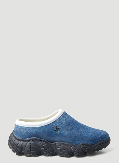 Shop Gmbh Sporty Denim Sneakers In Blue