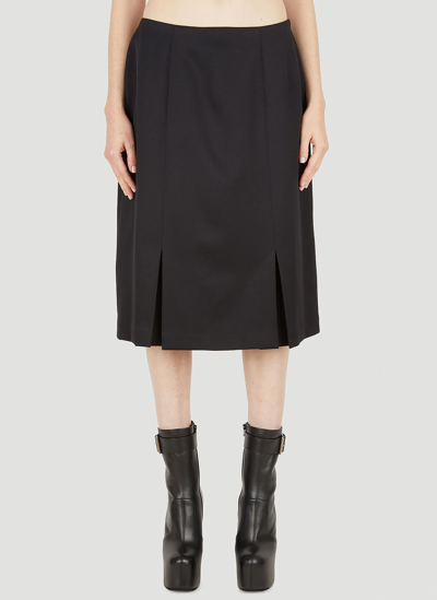 Shop Raf Simons Pleated Skirt In Black