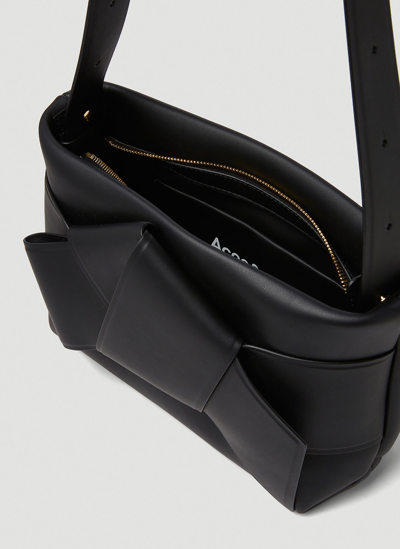 Shop Acne Studios Knot Shoulder Bag In Black