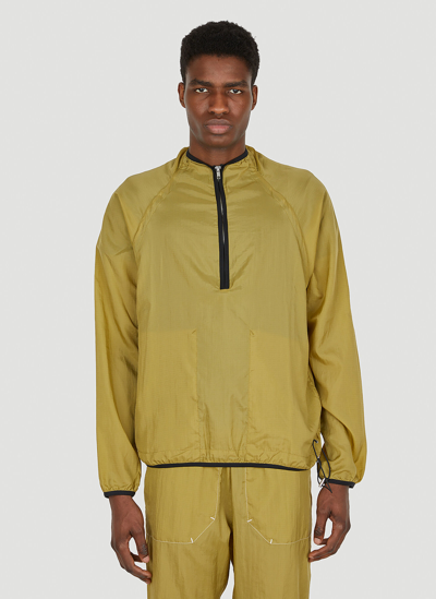 Shop Arnar Mar Jonsson Sol Anorak Jacket In Yellow