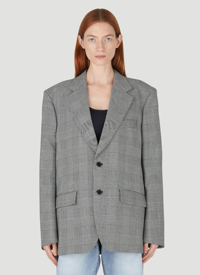 Shop Vetements 3.0 Tailored Blazer In Grey