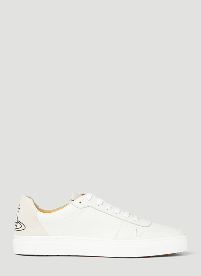Shop Vivienne Westwood Apollo Low-top Sneakers In White