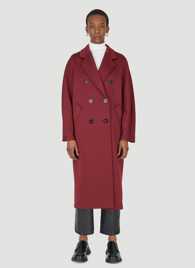 Shop Max Mara Madame2 Coat In Red