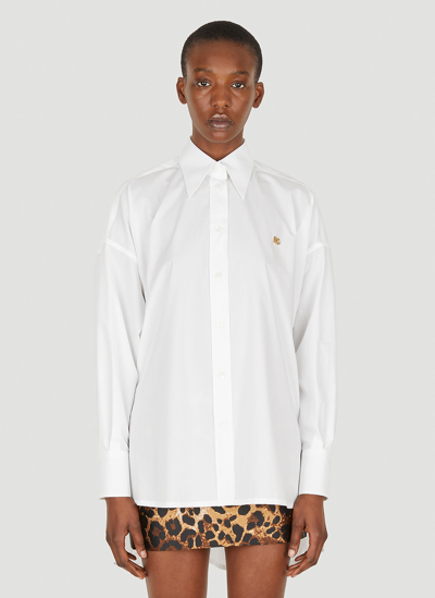 Shop Dolce & Gabbana Classic Oversized Shirt In White