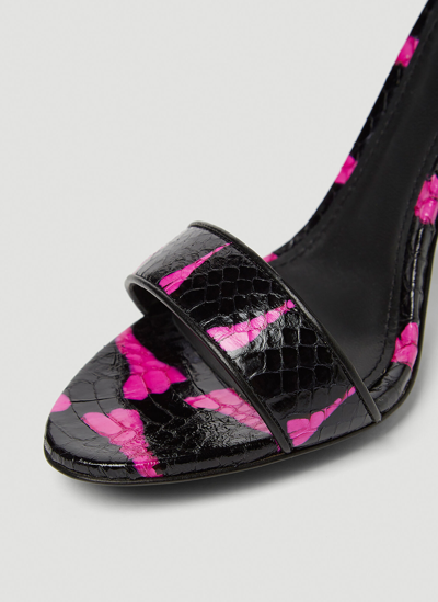 Shop Dolce & Gabbana Baroque Dg Heeled Sandals In Pink