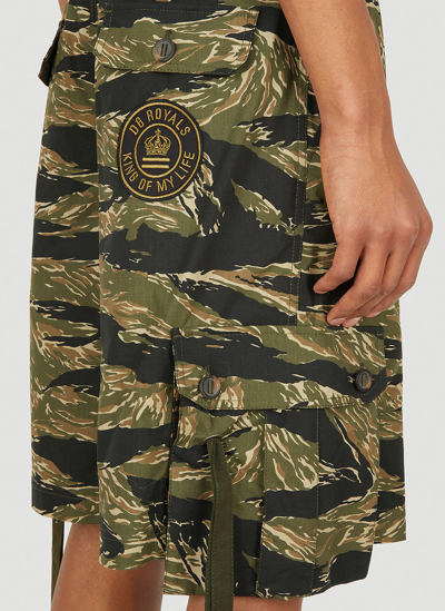 Shop Dolce & Gabbana Camouflage Shorts In Green