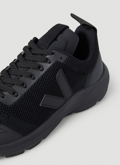 Shop Rick Owens X Veja Runner Sneakers In Black