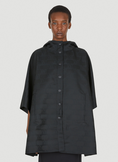 Shop Max Mara Aeroso Cape Coat In Black