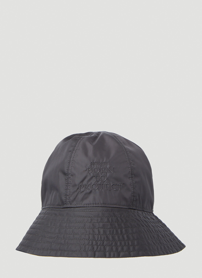 Shop Moncler Born To Protect Bucket Hat In Black
