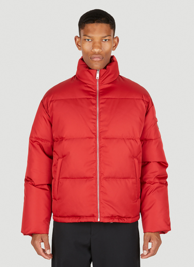 Prada Re-nylon Quilted Jacket In Red | ModeSens