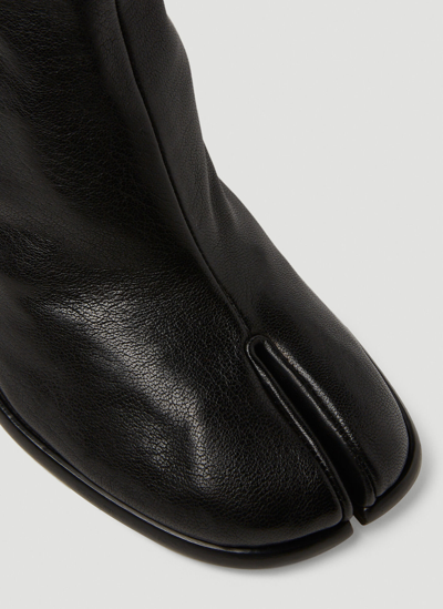 Shop Maison Margiela Tabi Knee-high Boots In Black
