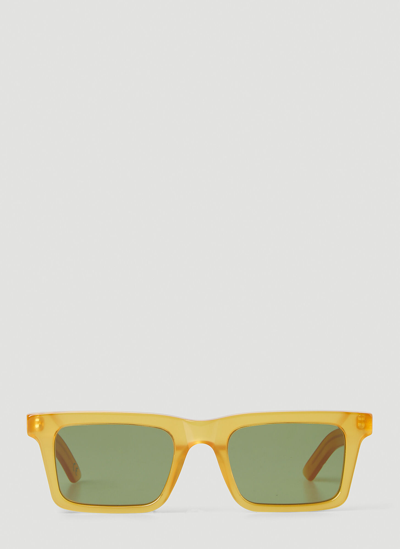 Shop Retrosuperfuture 1968 Sereno Sunglasses In Yellow