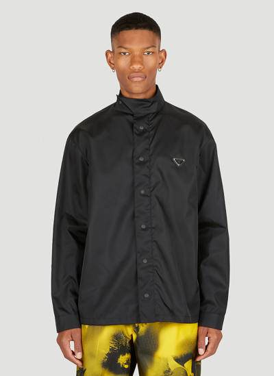 Shop Prada Re-nylon Jacket In Black