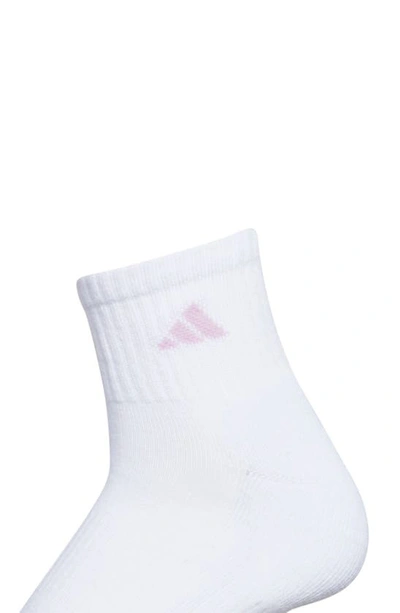 Shop Adidas Originals Athletic Cushioned Crew Socks In White