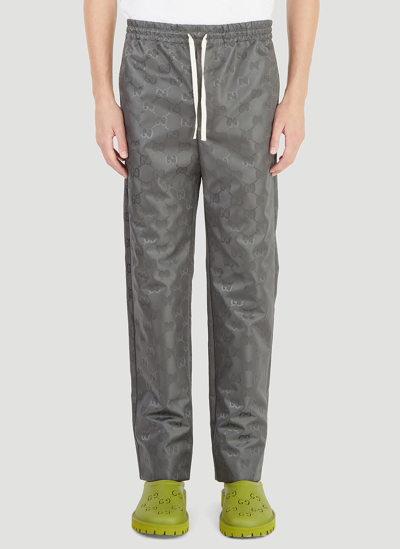 Shop Gucci Off The Grid Gg Track Pants In Grey