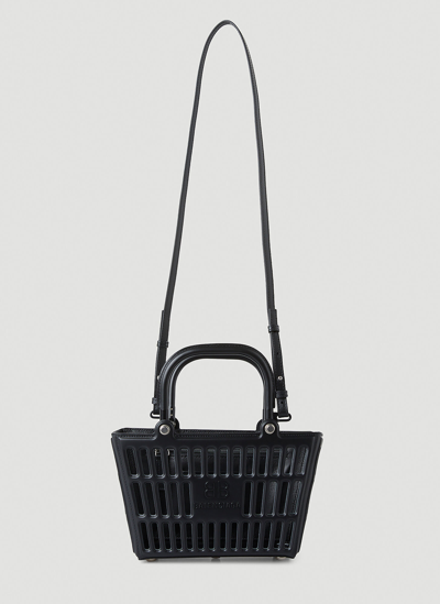 Shop Balenciaga Mag Basket Small Tote Bag In Black