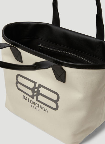 Balenciaga Large Cities Paris Jumbo Tote Bag - Neutrals