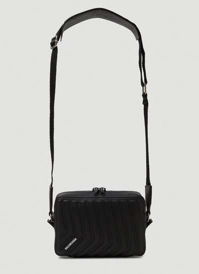 Shop Balenciaga Car Camera Crossbody Bag In Black